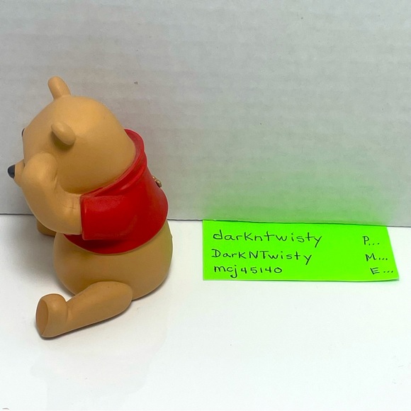 BNIB VINTAGE POOH AND FRIENDS WINNIE THE POOH THINK THINK THINK ADORABLE - Picture 4 of 13